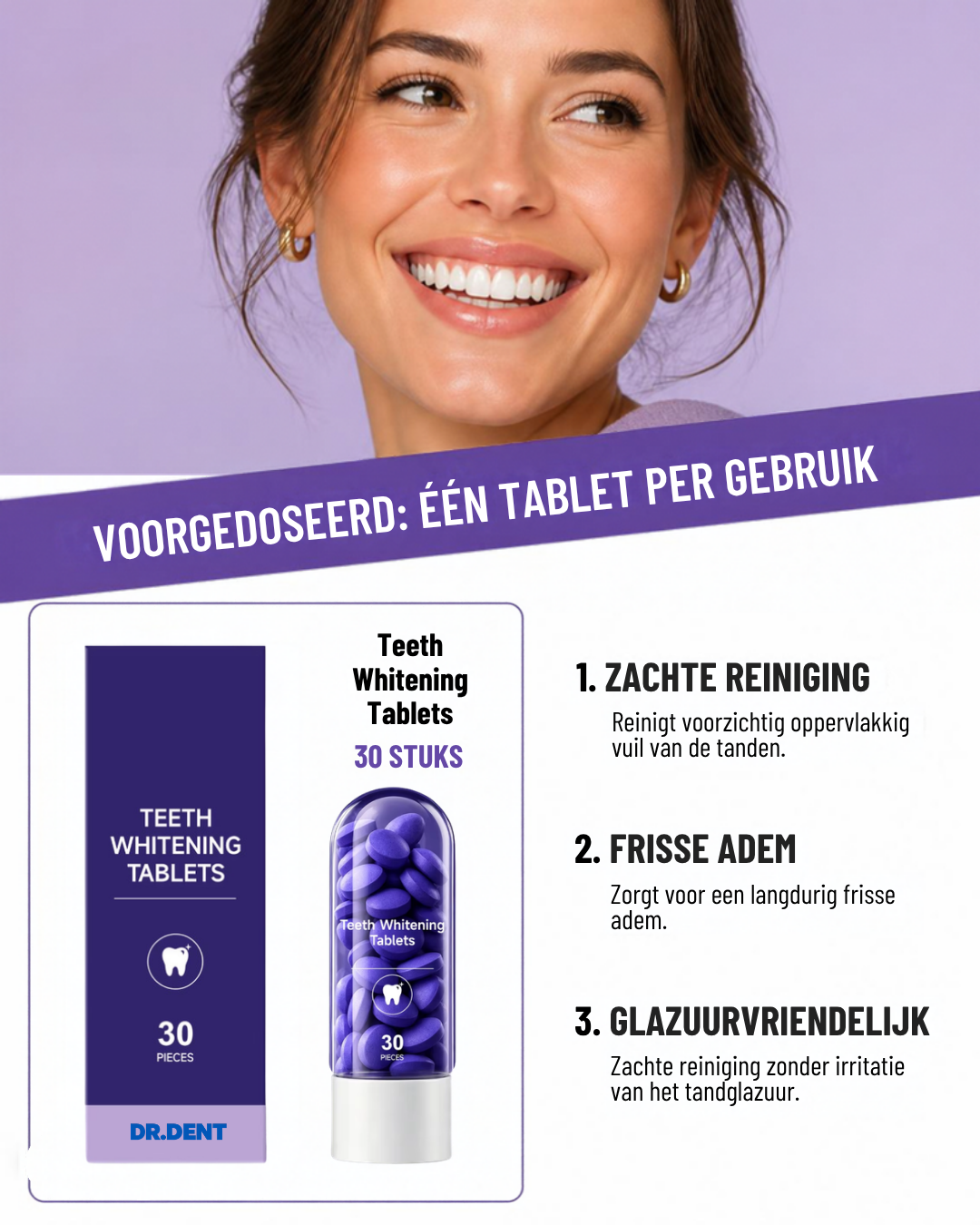 Dr. Dent Whitening Tablets (30 stuks)